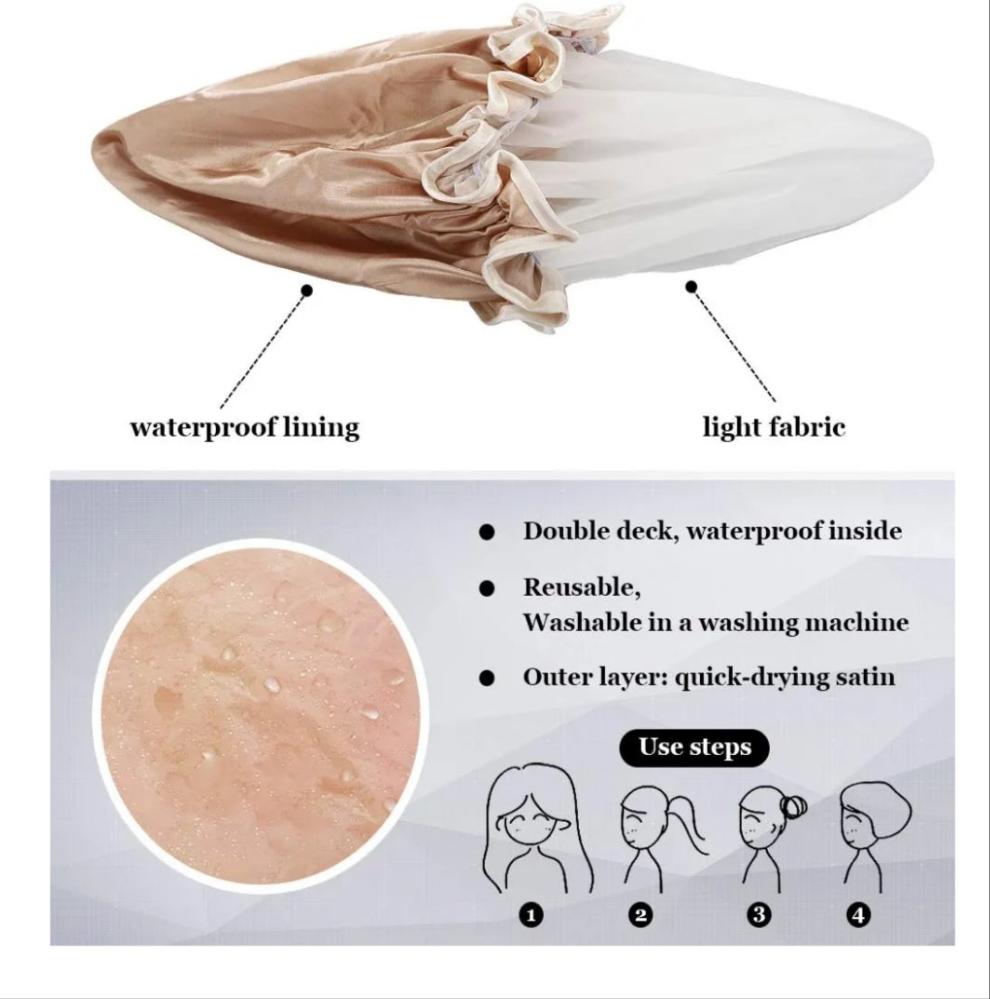 Shower cap 1 pc polyester