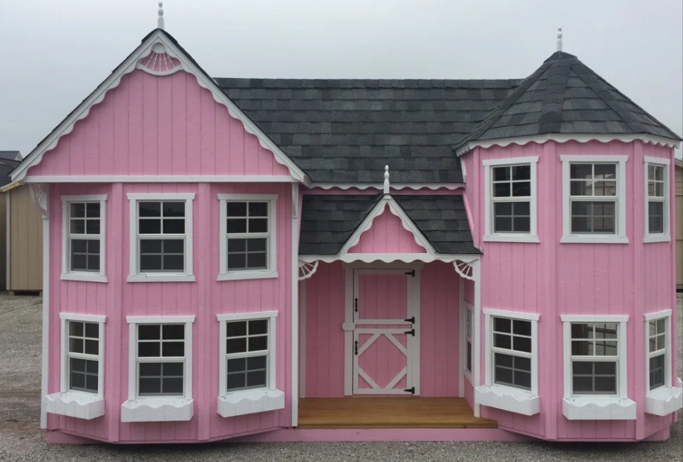 Pink Victorian Mansion Playhouse For a Princess oh my