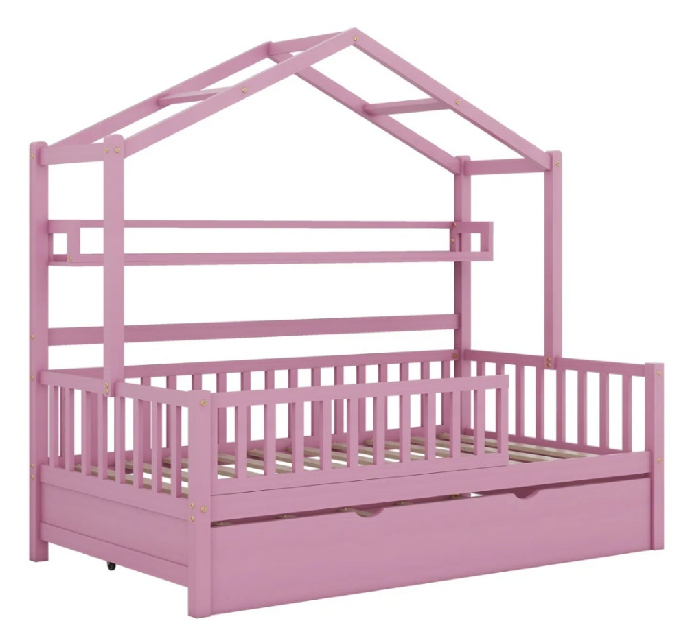 Pink Twin House Daybed with Trundle Pink or White cute π