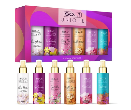 Perfumes for Women with Fresh, Floral, Sweet Scents - 6 Hour Wear Body Spray for Women - Travel Size Gift Set - 6 pcs