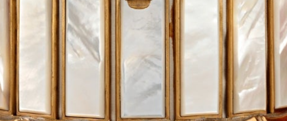 Fabulous Piece A Palais-Royal Mother-of-Pearl Perfume Box and Flasks made of crystal gilt bronze and pink opaline glass. Absolutely stunning. π