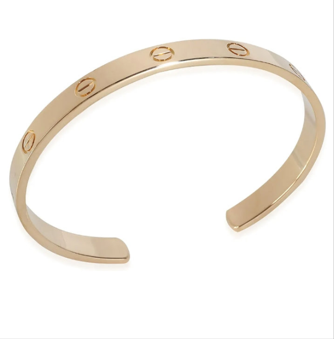 CARTIER
Pre-Loved, Love Bracelet, Yellow Gold, 18 cm