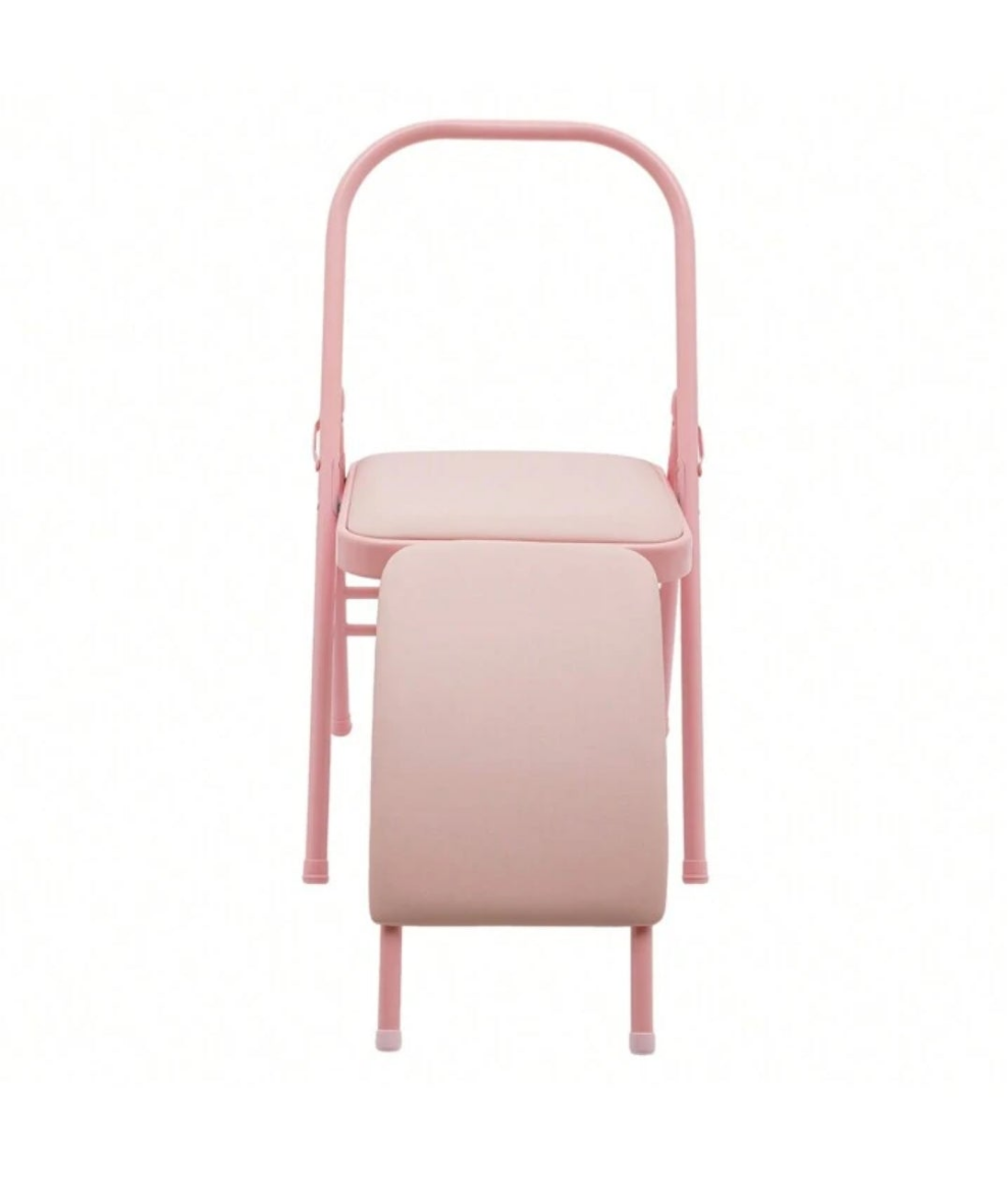 Foldable Yoga Chair-Pink iron