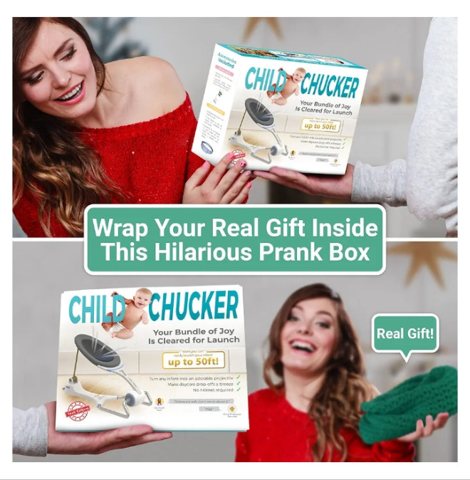 Hilarious Gag Gift Empty Box Wrap Your Real Present Inside to Prank Friends or Family with This Practical Joke for Men or Women. Funny Idea for New Parents or Baby Shower.