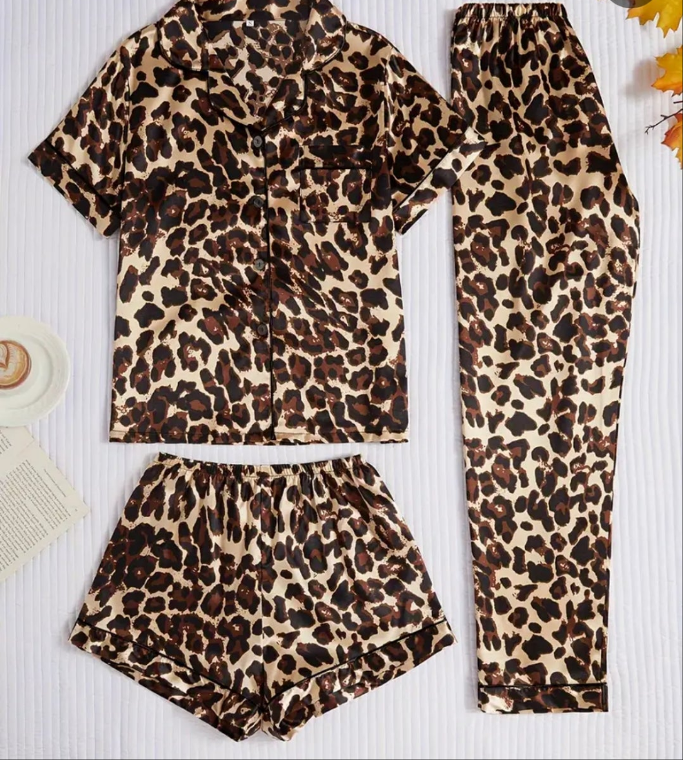 COCOMONEY ZEBRA OR LEOPARD PAGAMA SETS 2 and 3 PIECES