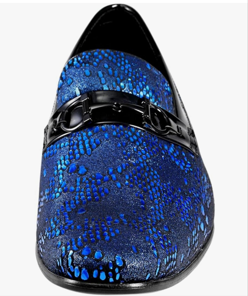 Men's Paisley Metallic Erin Driving Smoking Slip On Loafer Dress Shoe sexy