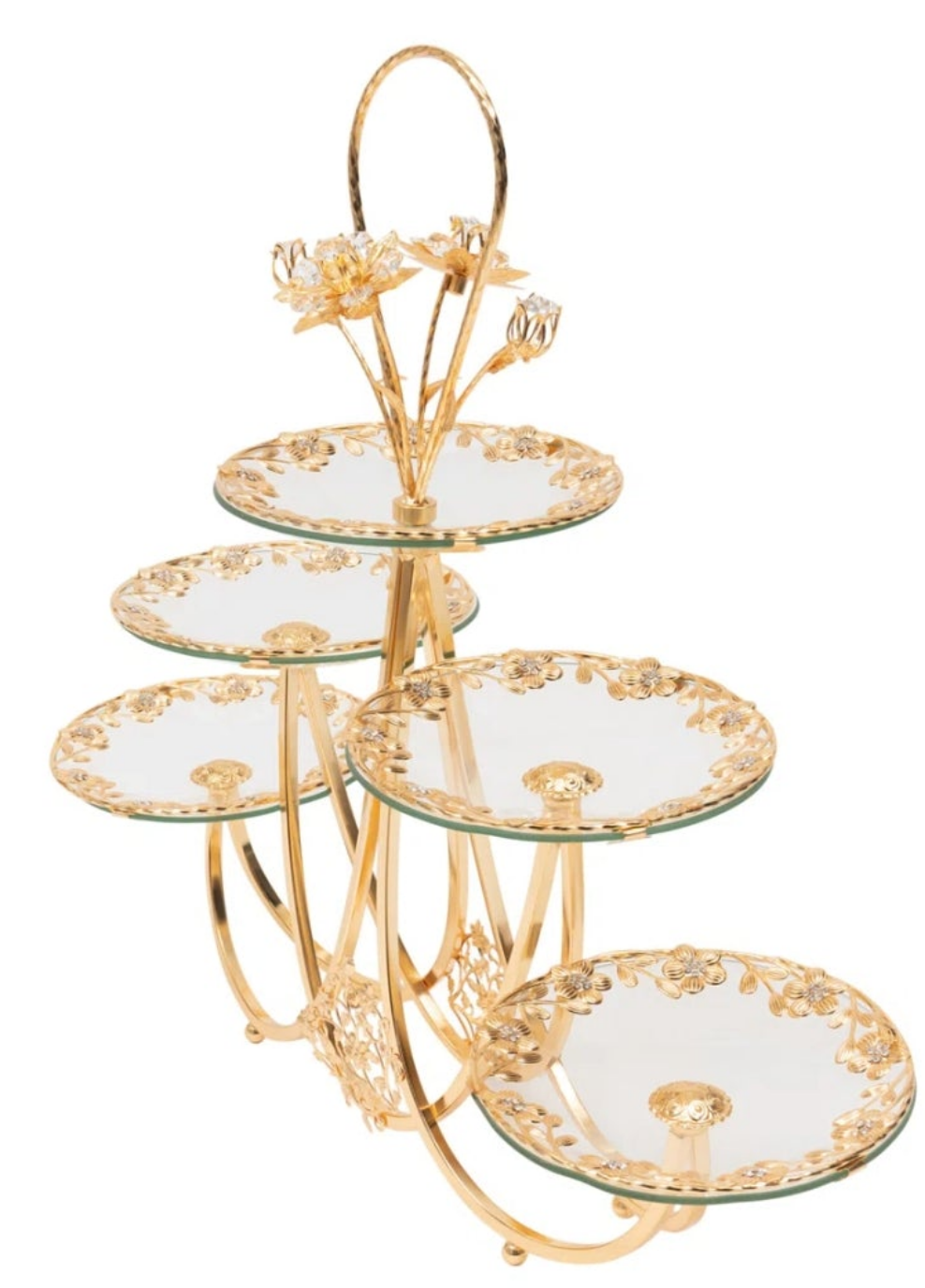 5 Plates Wedding Dessert Cupcake Stand