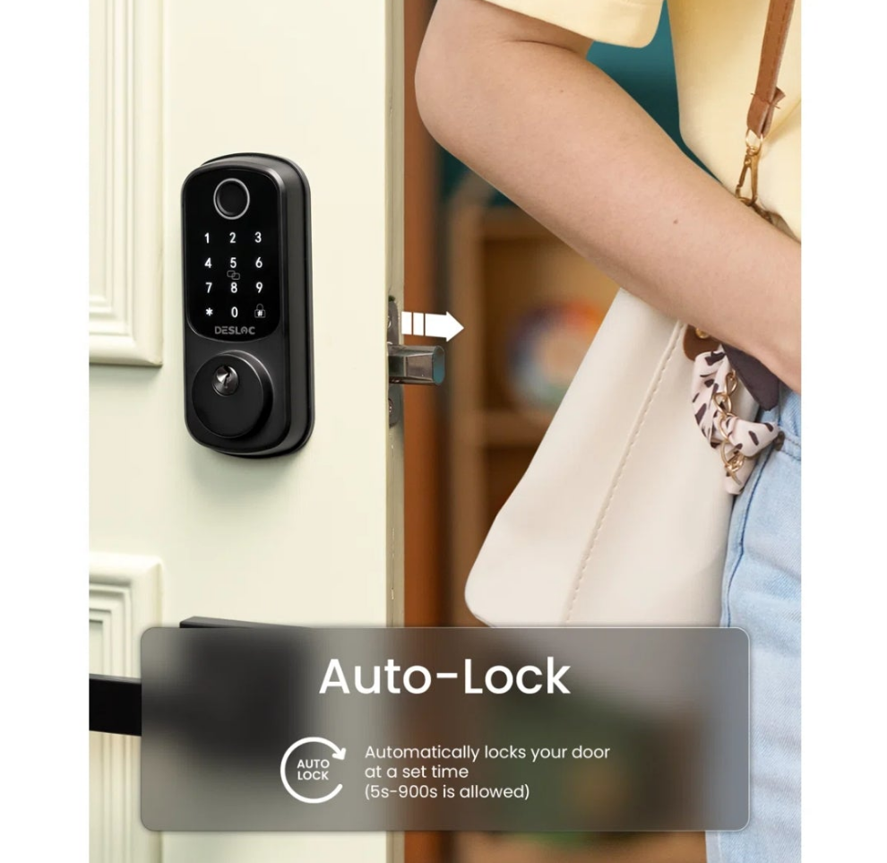 Fingerprint Smart Lock And Lever Handle With Bluetooth