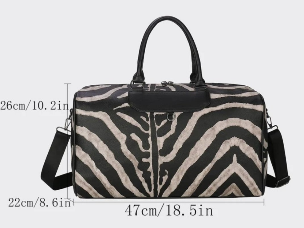 COCOMONEY Zebra Print Duffel Bag sexy like the one I have and used in my shows