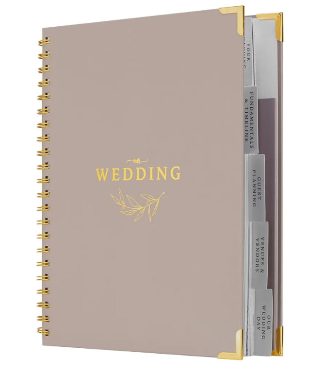 Wedding Planner for Bride - Wedding Planning Book and Organizer - Bridal Wedding Planner Notebook & Binder with Checklist & Countdown Calendar