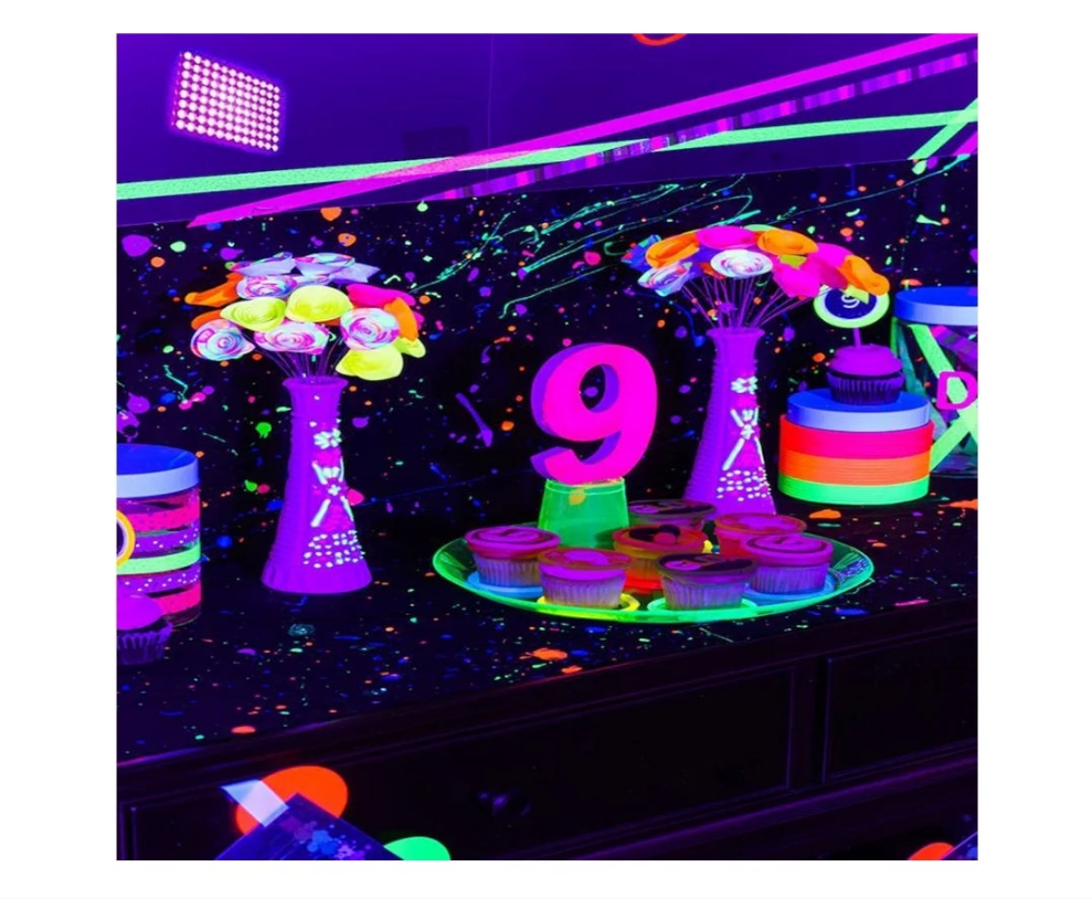 50W Black Lights, Blacklight Flood Light with Plug and Switch,for Glow Party, Halloween, Fluorescent Poster, Body Paint