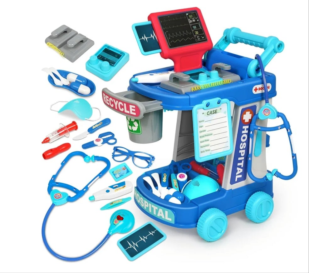 Doctor Kit for kids 3+ Medical Kit Toy Doctor Cart Stethoscope and Other Accessories Boy and Girl Fun Role Playing Game Toy Kids Pretend Play Girls Toys for 3+ There's 4 sets to choose from. Choose your set below.