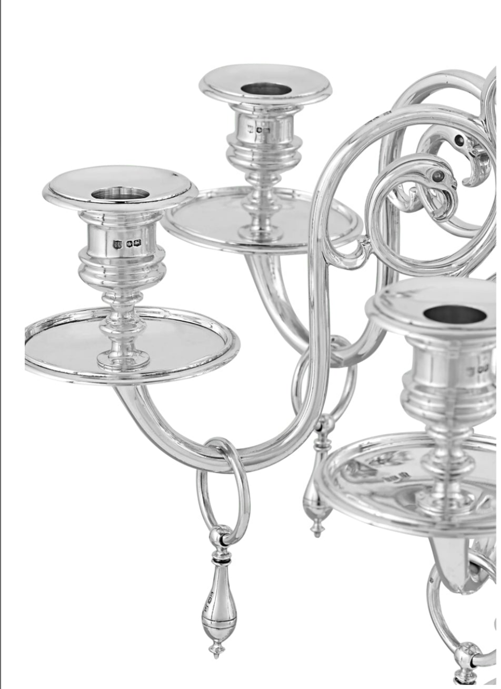 2pcs- Pair of Silver Candelabra by Thomas Bradbury elegant and fun a stunning masterpiece of candle holders from the 1930s