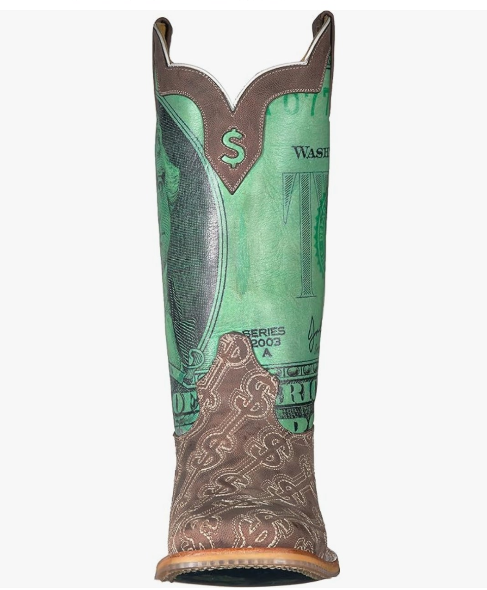 Men's Duece Western Boot Money print fashion