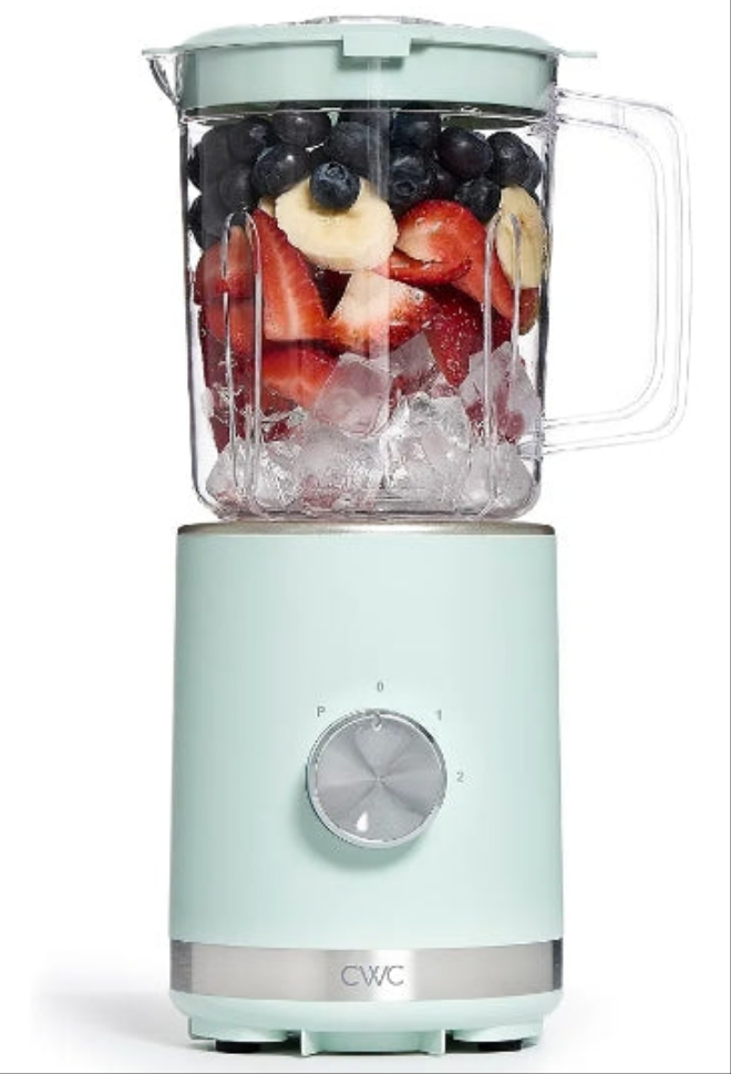 Blender: Powerful 2-Speed Control with Pulse, 4-Tip Stainless Steel Blades, 25oz (750ml) Jar, and Skid-Resistant Feet,