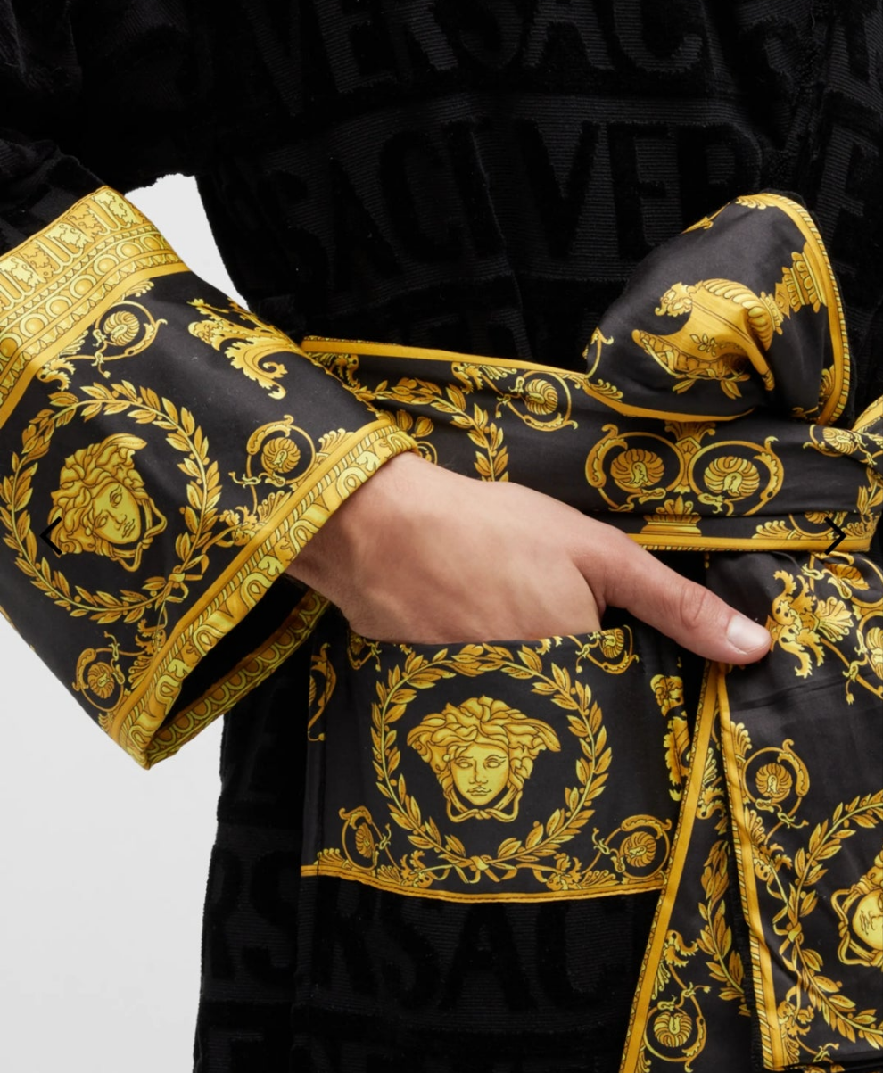 Versace Unisex Barocco Sleeve Robe