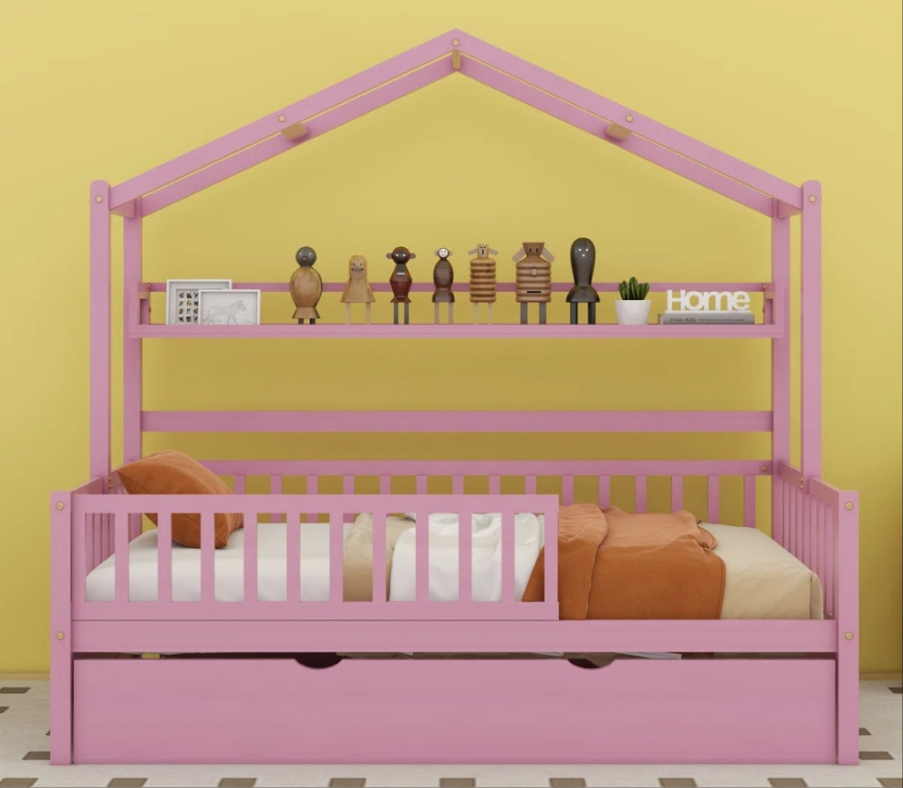 Pink Twin House Daybed with Trundle Pink or White cute π