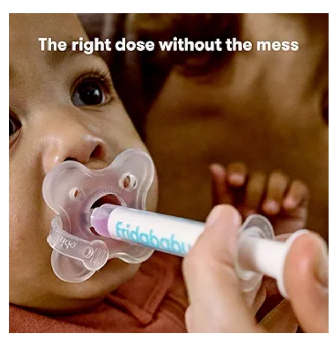 Baby Medicine Pacifier, Medi Frida Baby Medicine Syringe & Accu-Dose Pacifier, Baby Medicine Dispenser for Mess & Fuss Free Use