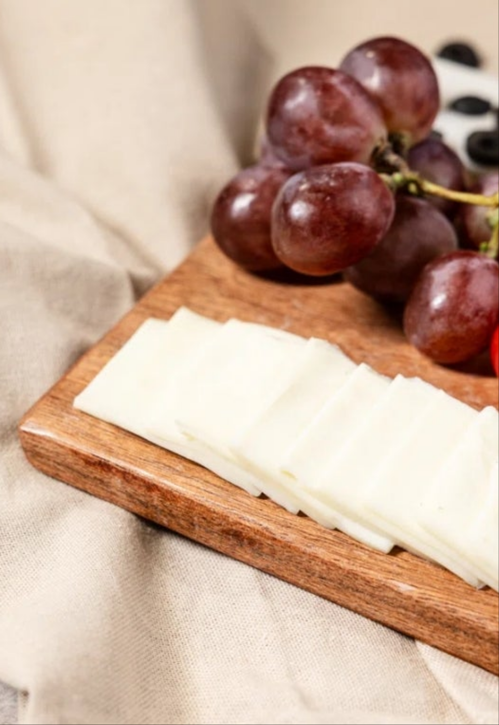 Hand Made Half Mango Wood & White Marble Cheese Charcuterie Board