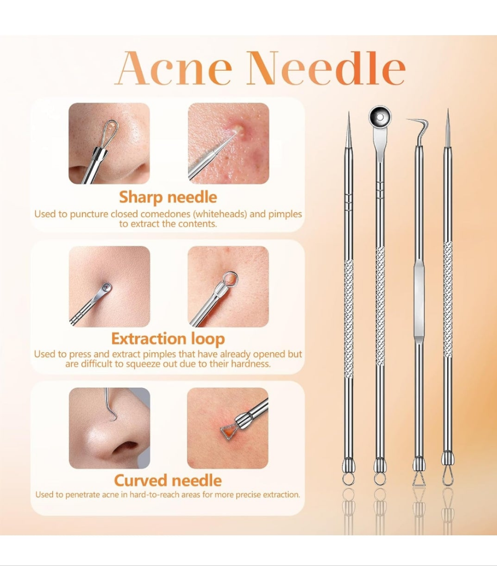 Blackhead Remover Vacuum Pore Extractor Black Head Remover for Face&Nose Blackhead Extractor Pore Vacuum Pimple Extractor Tool Pore Cleaner with USB Charge 4 Modes 5 Suction Heads for Women&Men