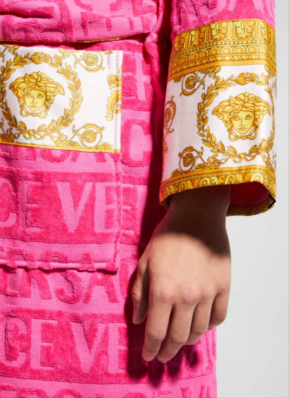 Versace Unisex Barocco Sleeve Robe