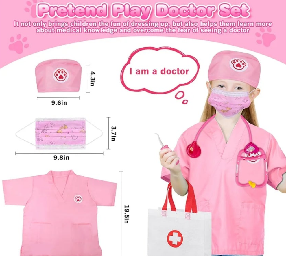Doctor’s Kit Play Set - Doctor Role Play Set, Doctor Kit For Toddlers And Kids Ages 3+
