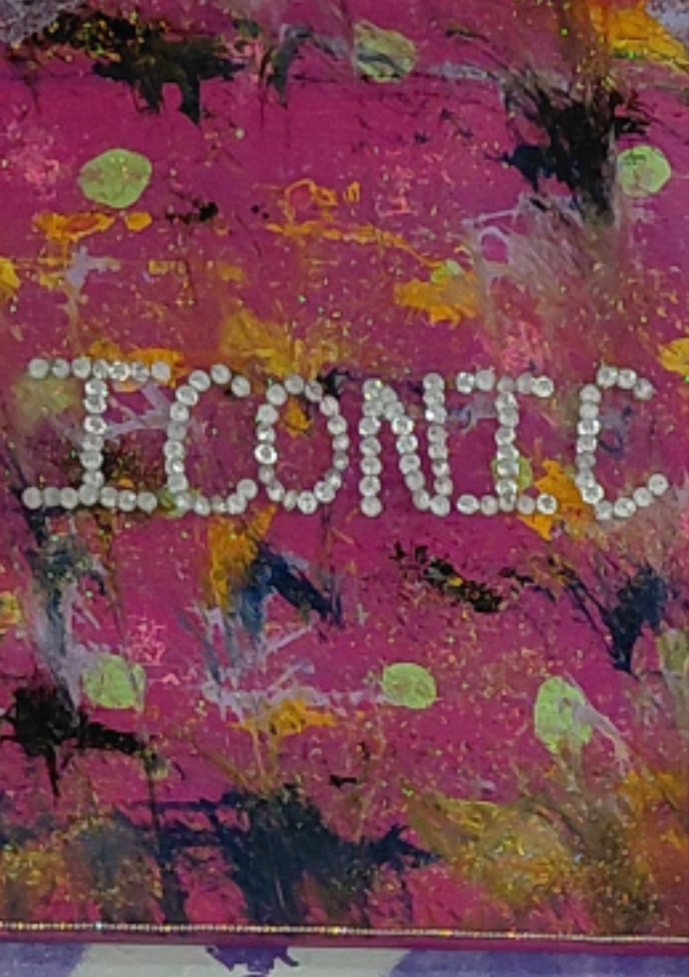 COCOMONEY ART Iconic Pink 1 OF 1 CUSTOM PIECE BY COCOMONEY painting on canvas