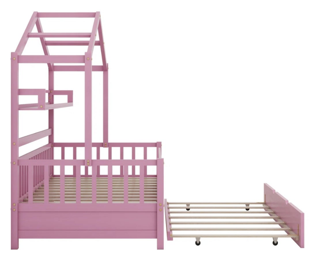 Pink Twin House Daybed with Trundle Pink or White cute π