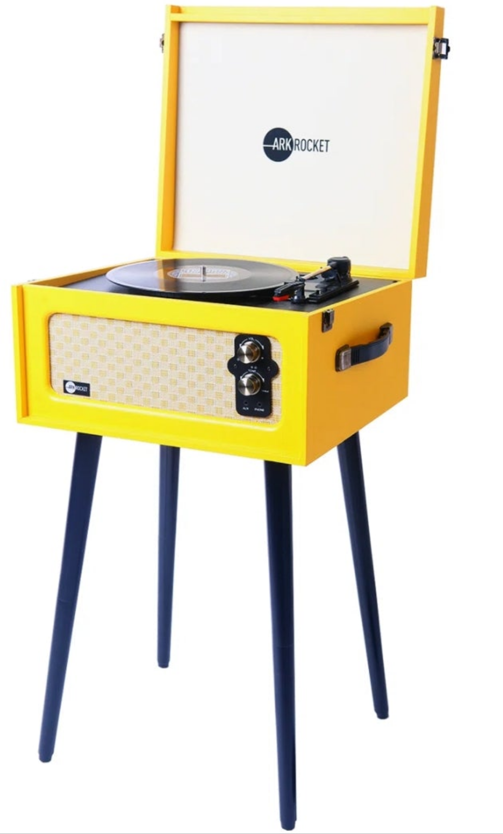 Bluetooth Record Player Stand with 3-Speed Turntable