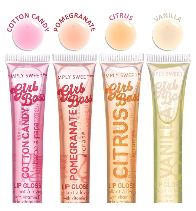 12pc Clear Lip Gloss Pack – Lip Oils with Vitamin E and Essential Oils, Flavored Lip Gloss Clear Tubes, Hydrating Lip Glow Oil, Tinted Lip Oil, Lip Moisturizer