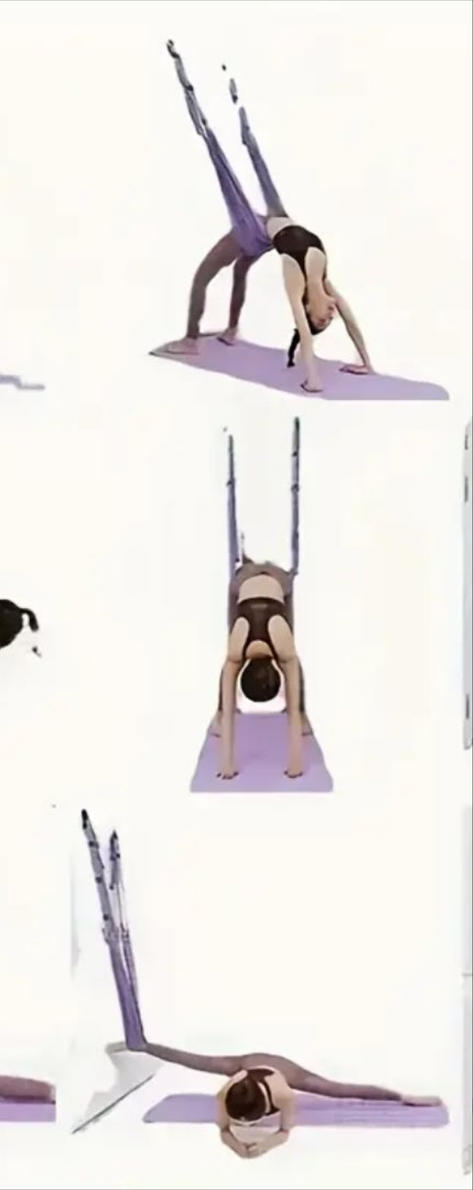 Yoga rope not elastic hanging door yoga stretch belt, opens your shoulders and back home workout for your door Polyester