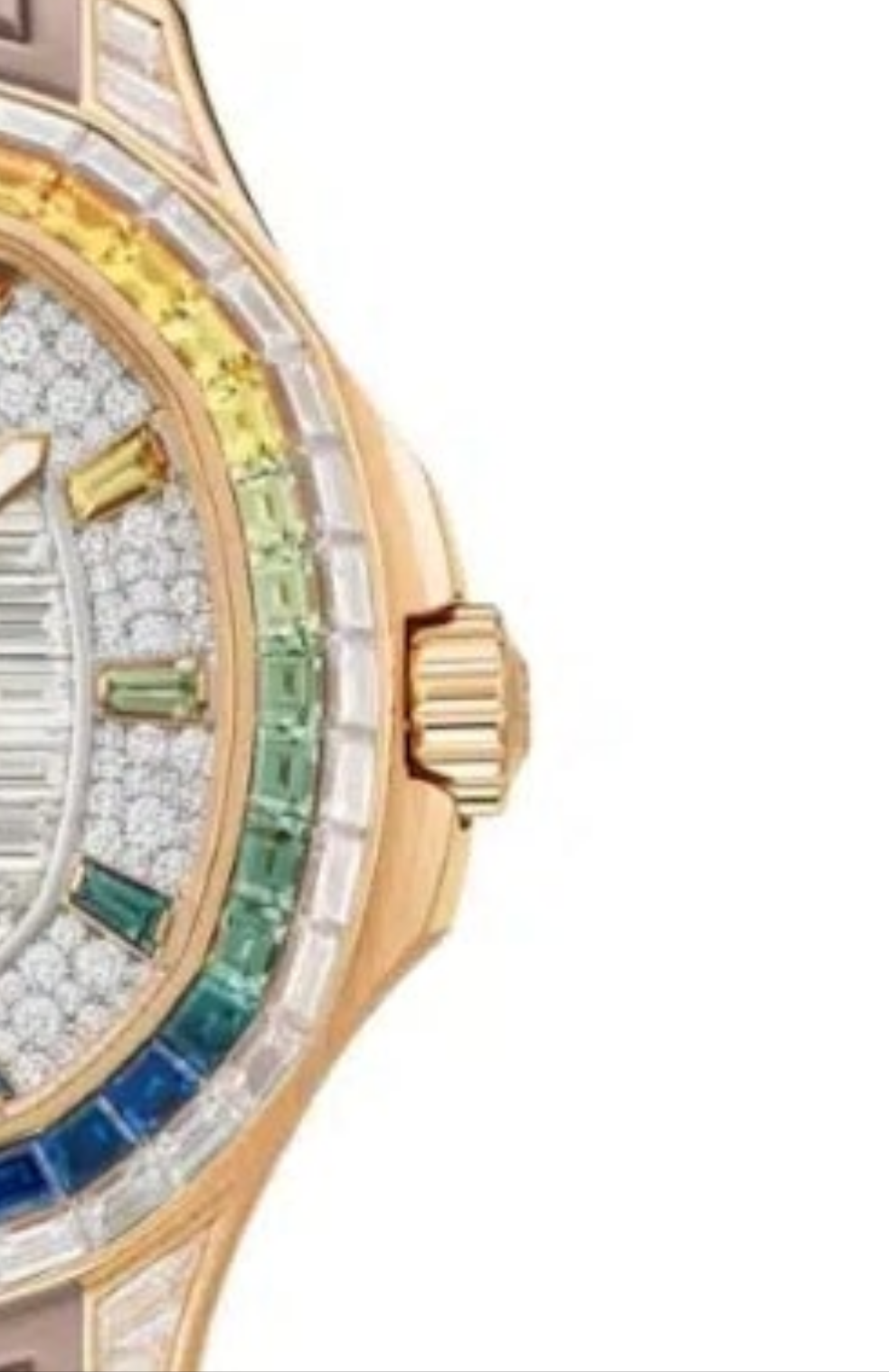 Patek Philippe GRAND Complications Multicolored Diamond Dial Beige Strap 5260-355R-001