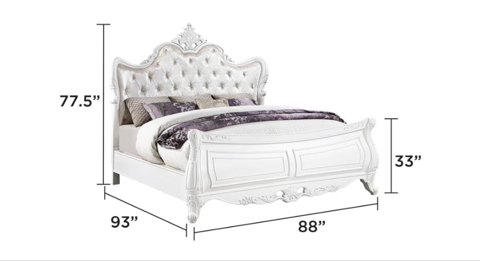 Luxury 5PC Bedroom Set White