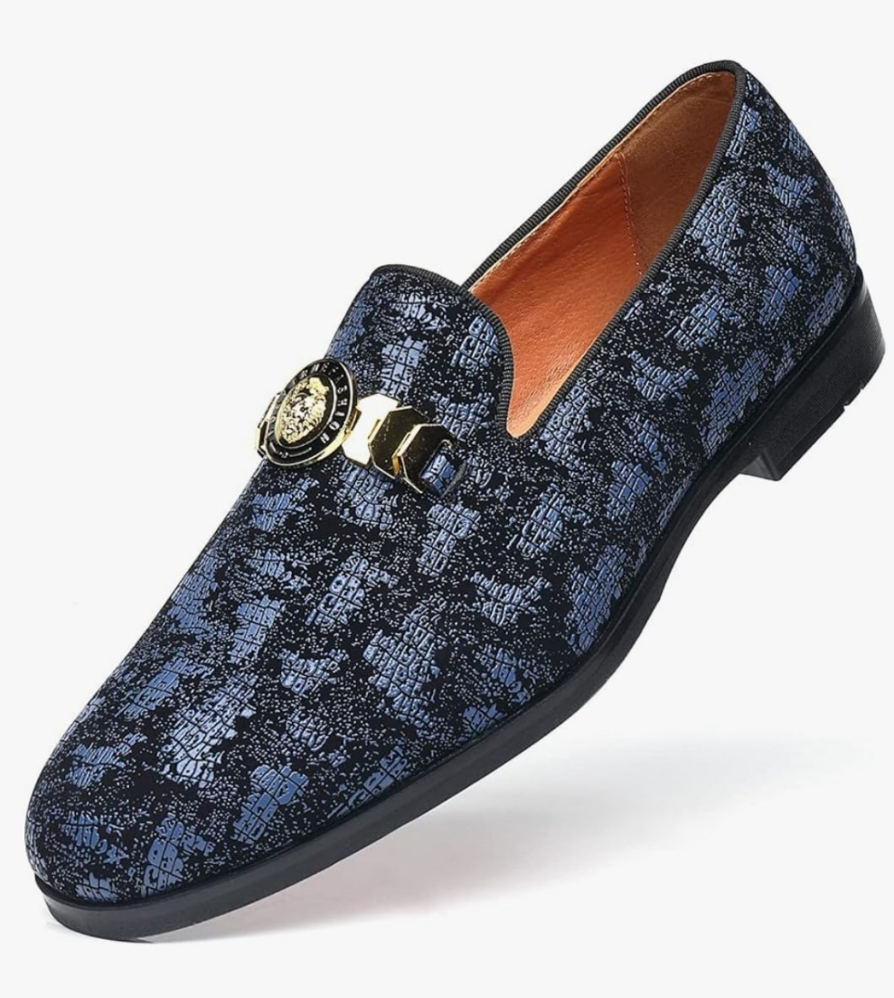Mens Dress Loafers Buckle Fashion Luxury Party Wedding Shoes
