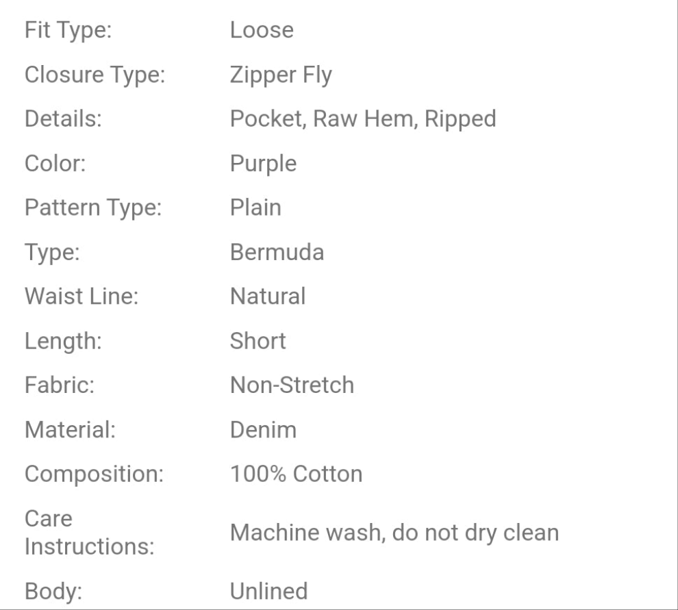 Loose Fit Men's Cotton Ladder Distressed Denim Shorts COCOMONEY