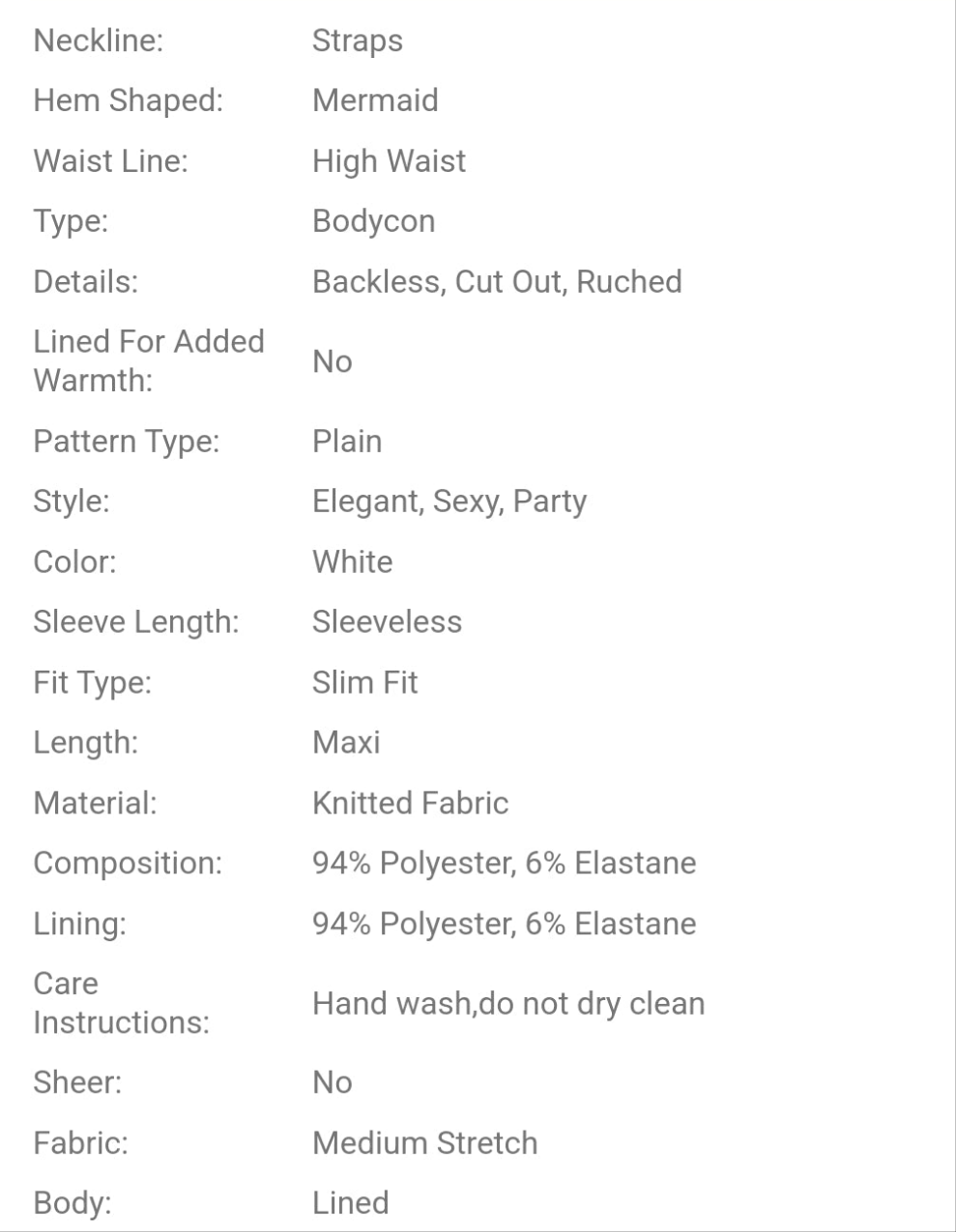 Rhinestones Women's Solid Color Hollow Out Back With Strap Fashion Wedding Summer Dress COCOMONEY