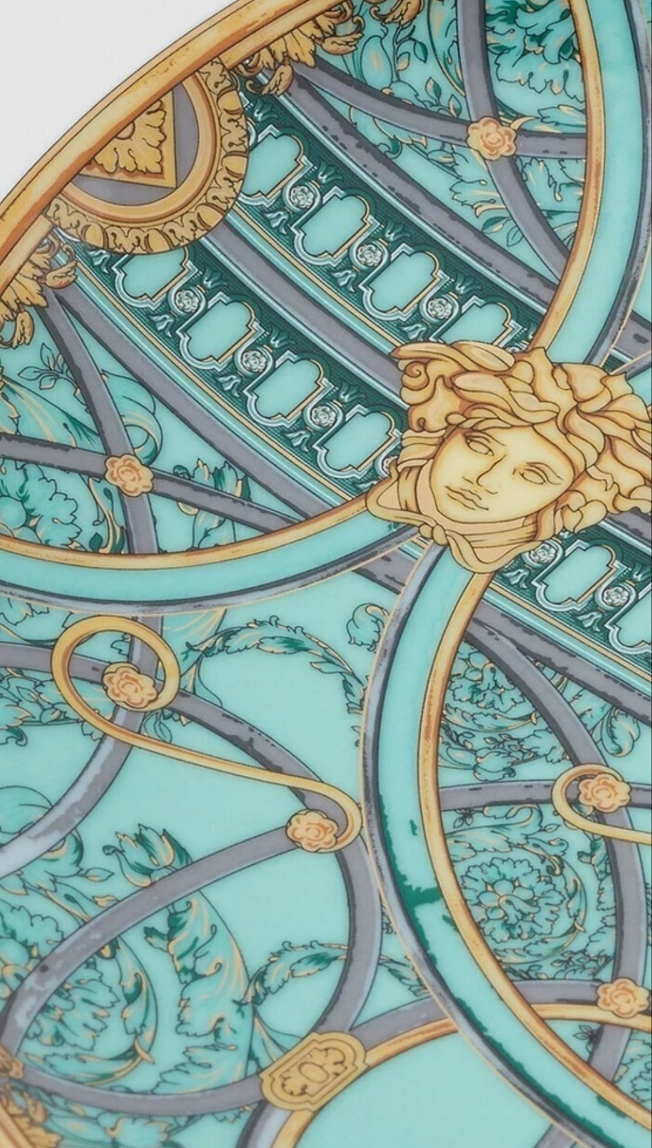 Versace Rosenthal - La Scala del Palazzo Verde - set of 6 flat plates ø cm 21