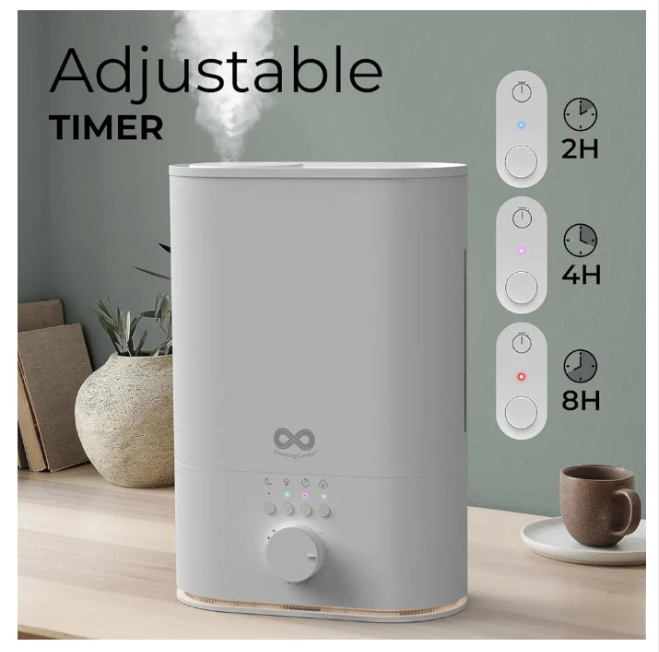 6L Top Fill Humidifier Large Room & Bedroom, MAX Humidifier, Quiet Cool Mist, Easy to Clean & Fill, 60 Hour Run Time, Aromatherapy