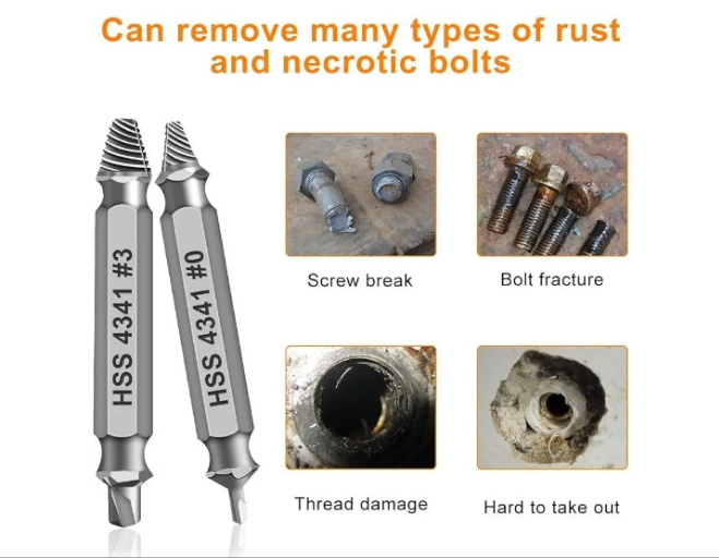 Gifts for Men,Damaged Screw Extractor Set-Christmas Stocking Stuffers for Adults Men Him,Mens Gifts,Husband,Stripped Screws Nuts & Bolts Drill Bit Tools for Easy Removal of Rusty Broken Hardware Gifts