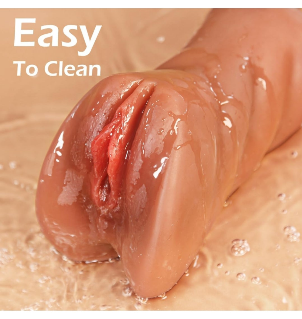 3 in 1 Pocket Pussy Male Masturbators with Lifelike Face, Sex Doll with Realistic Textured Mouth Vagina and Tight Anus, Masturbator Male Stroker Deep Throat Oral Adult Sex Toys for Men Pleasure