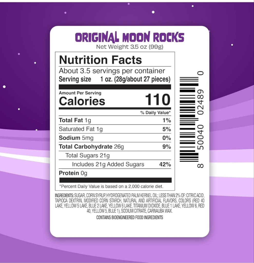 Freeze Dried Candy, Crunchy Candy for ASMR, Original Flavors, Orange, Lemon, Grape, Strawberry, & Lime, Snacks for Kids & Adults, Made in the USA, Small Bag for On The Go, 3.5 oz