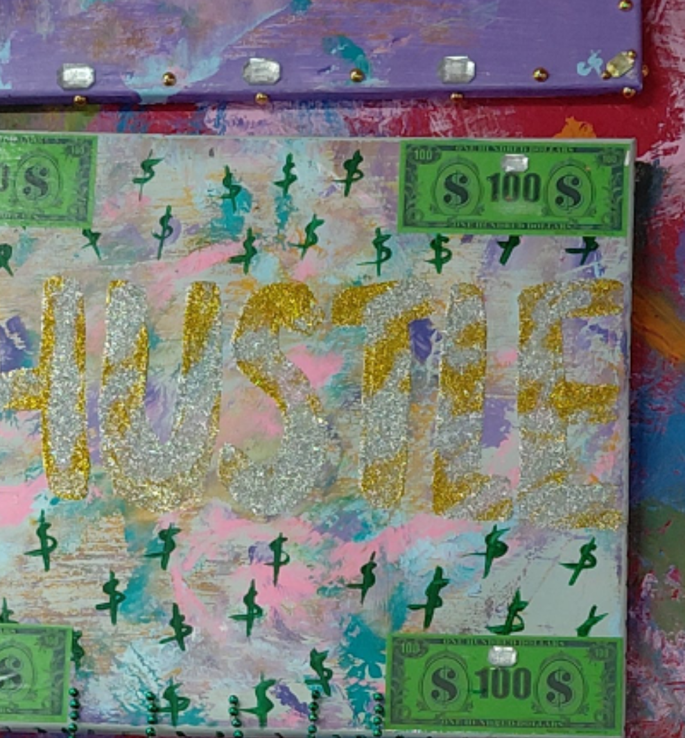 COCOMONEY ART Squad 1 OF 1 CUSTOM PIECE BY COCOMONEY painting on canvas acrylic