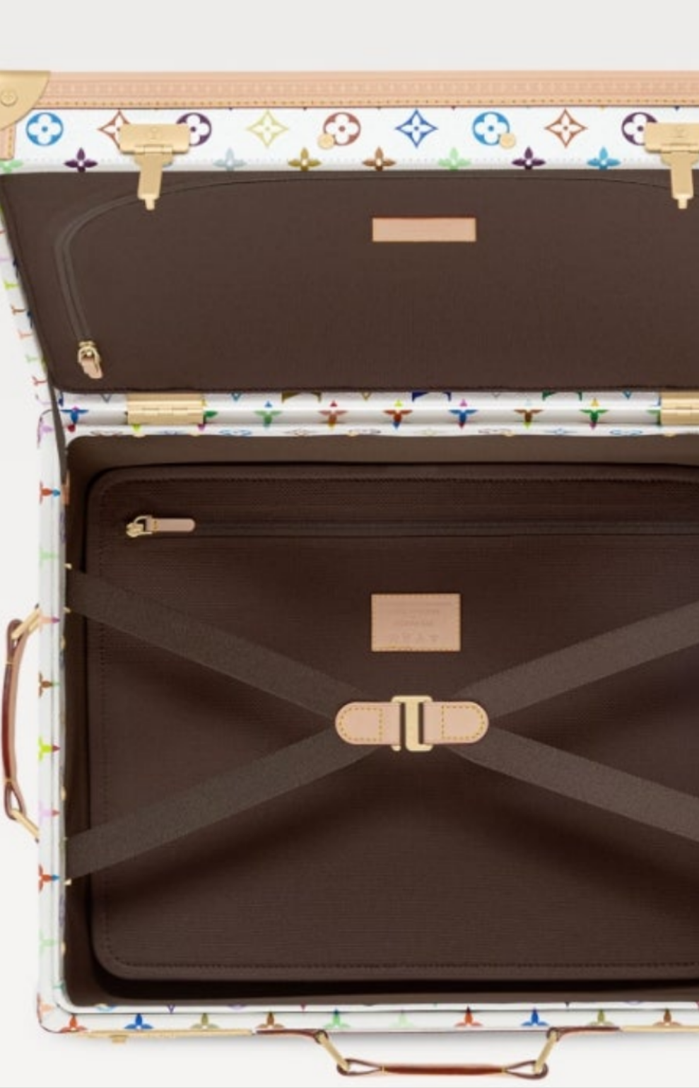 Louis Vuitton x Takashi Murakami Rolling Trunk
White Multicolored