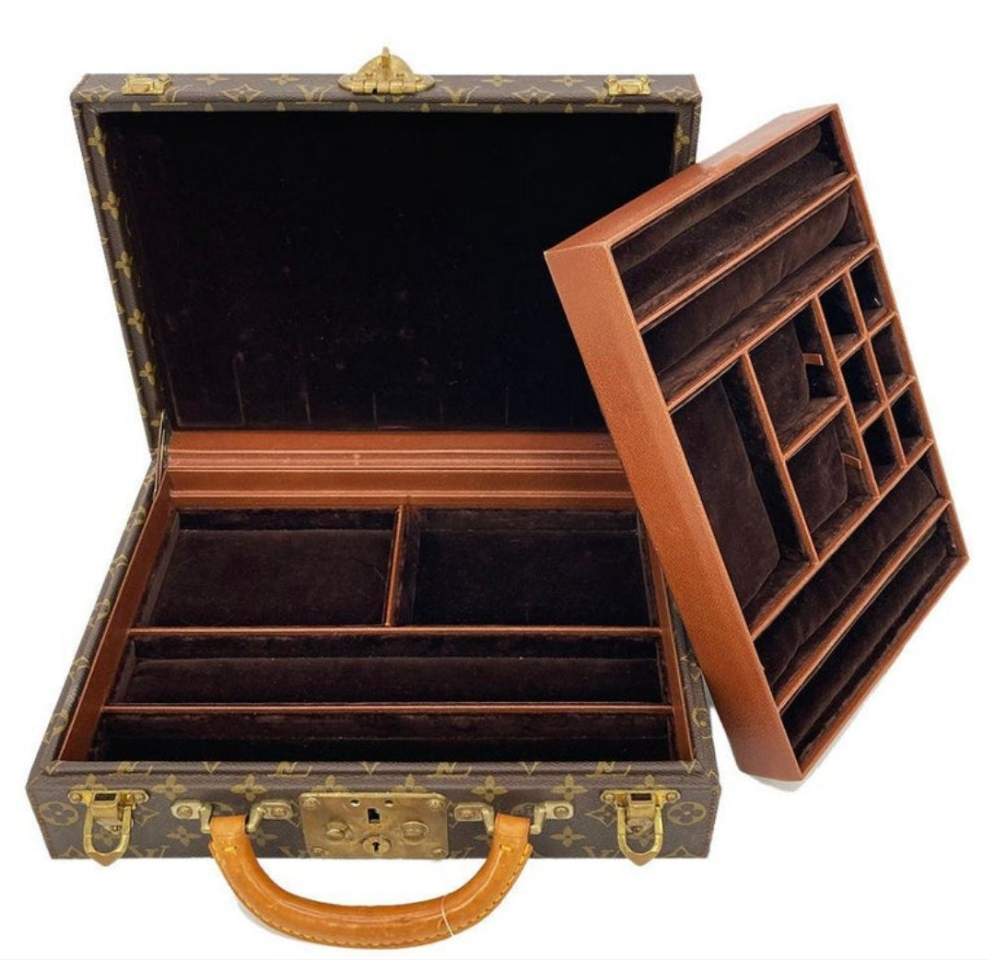 Vintage Louis Vuitton Monogram Jewelry Case c1970s