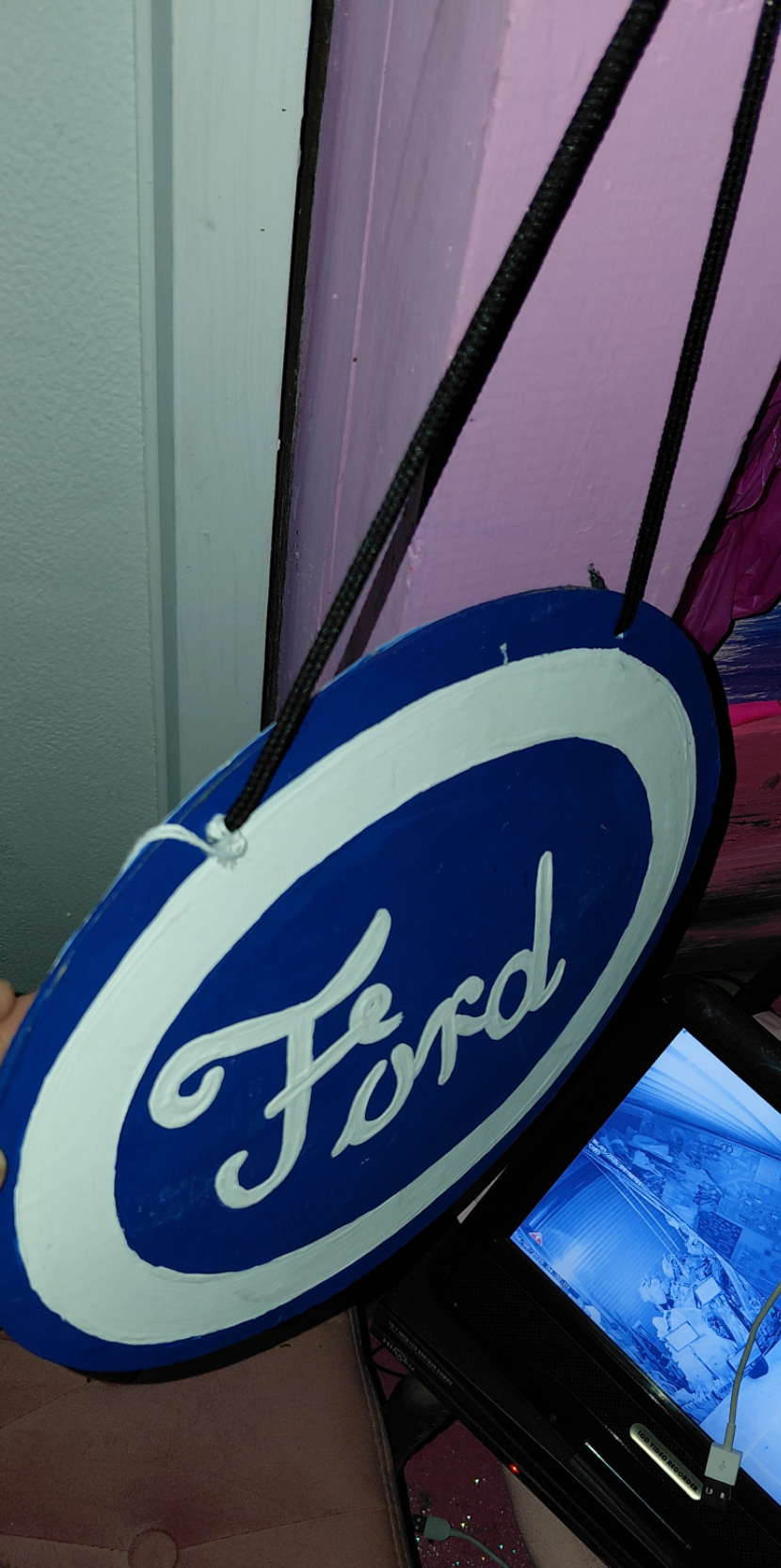 COCOMONEY ART Ford 1 OF 1 CUSTOM PIECE BY COCOMONEY wood painting