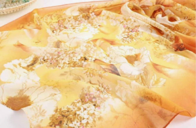 Women's Chiffon Scarf Lightweight Scarves Fashion Floral Print Scarfs Shawl for Ladies and Girls