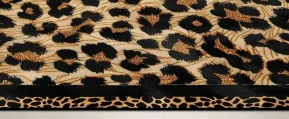 1pc Leopard Print Decorative Carpet, Outdoor Carpet, Bedside Carpet, Bedroom Carpet, Study Carpet, Living Room Carpet, Home Decor Carpet, Printed Carpet, Window Sill Carpet, Suitable For Home Decoration Carpet. Living Room Carpet, Carpet, Living Room Area