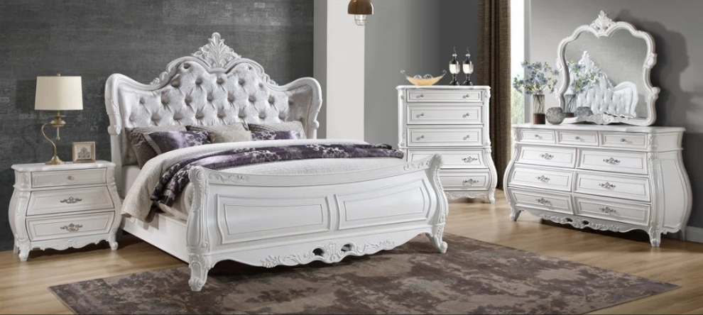 Luxury 5PC Bedroom Set White