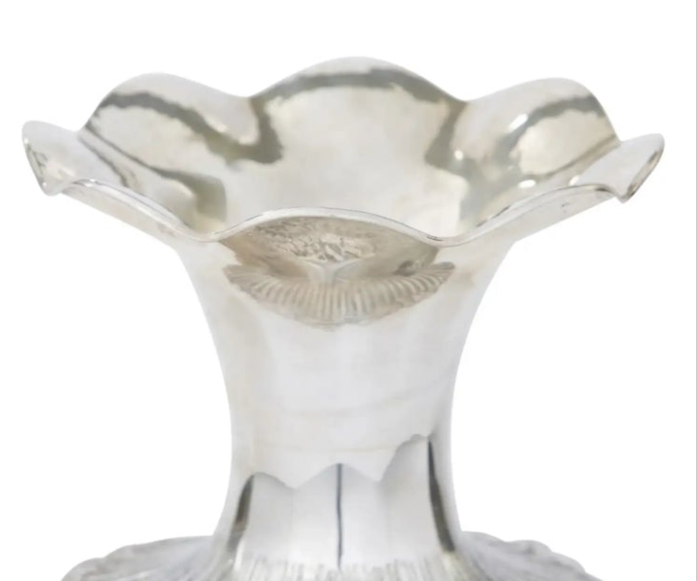 925 Very Large Sterling Silver Decorative Piece / Vase