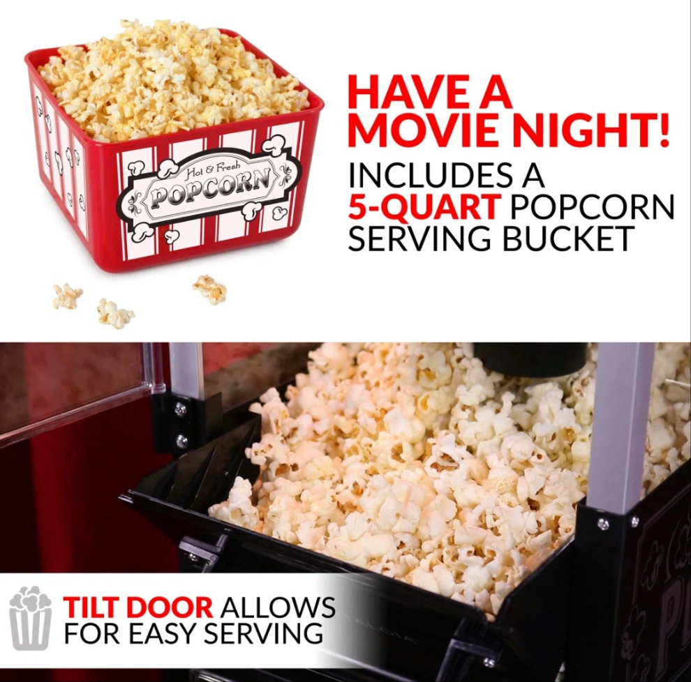 Popcorn Maker Machine in 2 colors to choose from yay fun